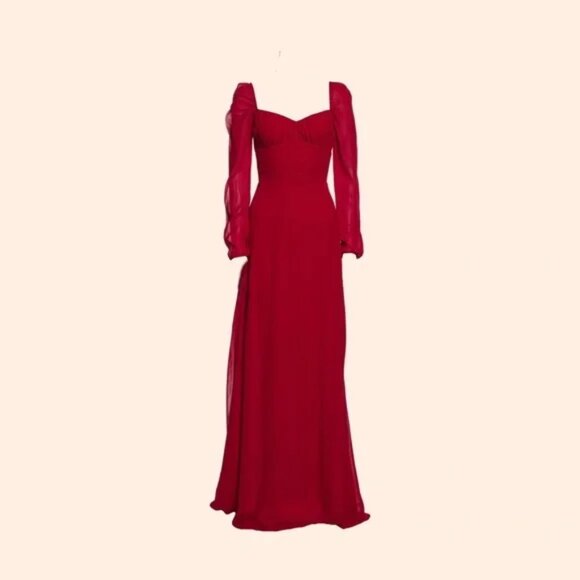 1HR SALE ⚡Reformation Madeleine Dress (Cherry)